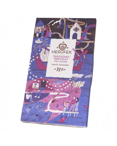 Čokoláda tmavá Dominican Republic 72% Herufek